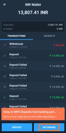 wazirx-app-withdraw-funds-option